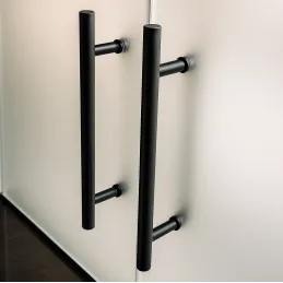 Maniglia bifacciale per porta HOME / Nero opaco