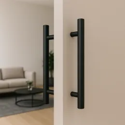 Maniglia bifacciale per porta HOME / Nero opaco