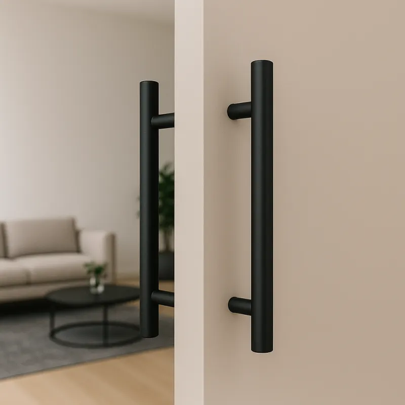 Maniglia bifacciale per porta HOME / Nero opaco