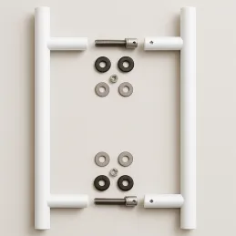 Maniglia bifacciale per porta HOME / Bianca