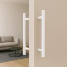 Maniglia bifacciale per porta HOME / Bianca
