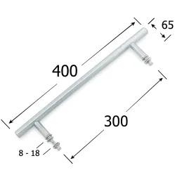 Maniglia per porta bifacciale HOME / Oro Strutturato