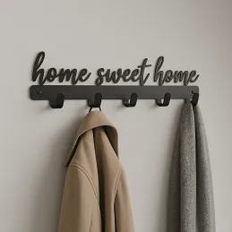 Appendino da parete SWEET HOME / Nero opaco