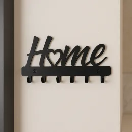 Appendino da parete LOVELY HOME / Nero opaco