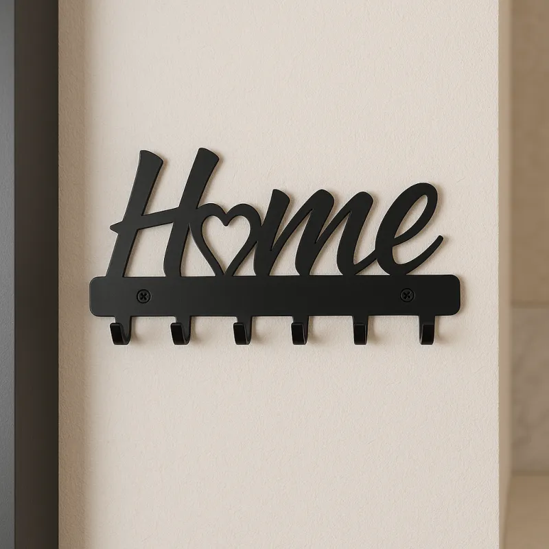 Appendino da parete LOVELY HOME / Nero opaco