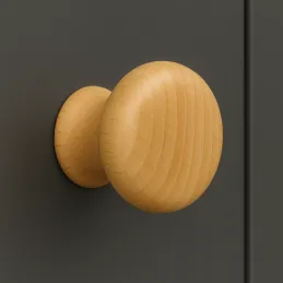 Pomolo in legno NADIN / Faggio verniciato
