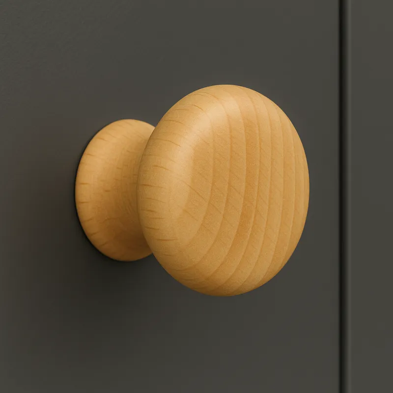Pomolo in legno NADIN / Faggio verniciato