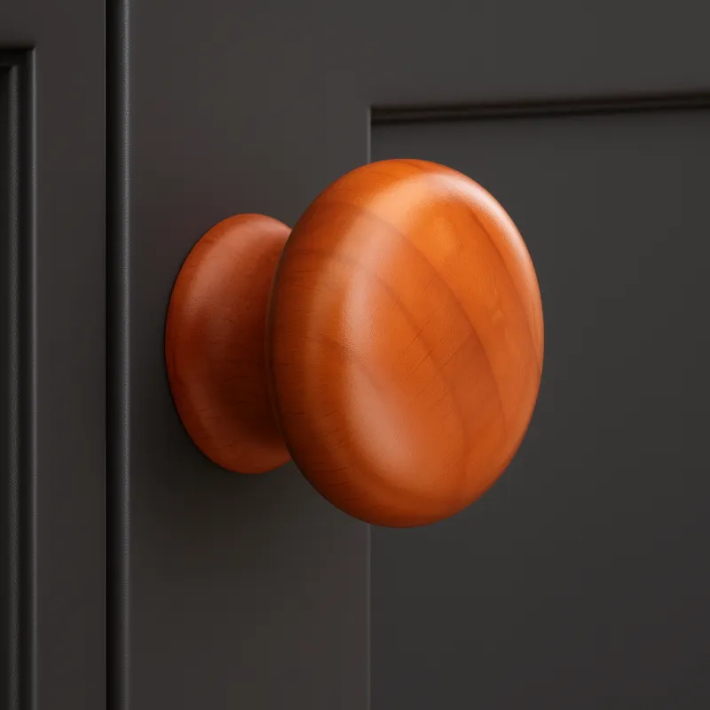 Pomello in legno NADIN / Calvados verniciato