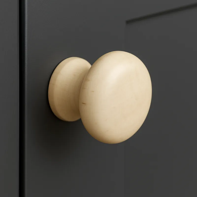 Pomello in legno NADIN / Acero verniciato