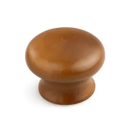 Pomello in legno NADIN / Noce chiaro verniciato
