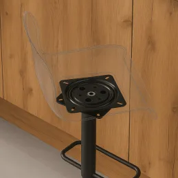 Sistema girevole per sedia o TV 150 x 150 mm / Nero