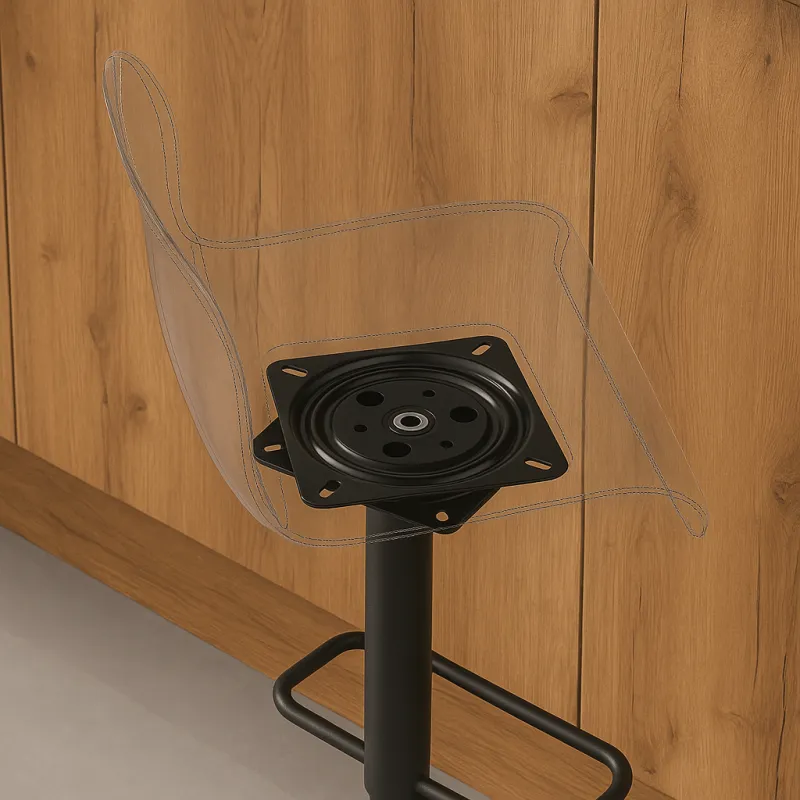 Sistema girevole per sedia o TV 150 x 150 mm / Nero