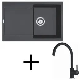 Set G276 Lavello in gres Franke MRG 611 + Miscelatore FS 6018 / Onyx