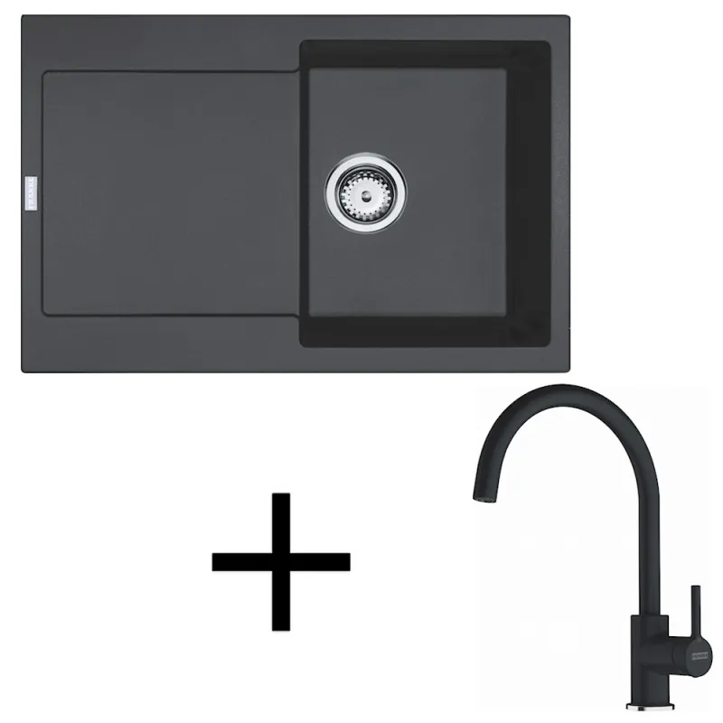 Set G276 Lavello in gres Franke MRG 611 + Miscelatore FS 6018 / Onyx