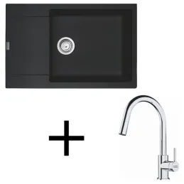 Set G260 Lavello in gres Franke MRG 611-78 BB + Miscelatore FS 3229 / Onyx