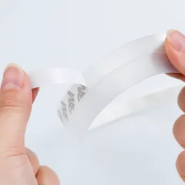 Set di 2 guarnizioni protettive in silicone per porte, 1800 mm / Trasparente