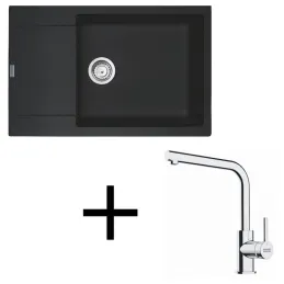 Set G277 Lavello in granito Franke MRG 611-78 BB + Miscelatore FS 3230 / Onyx
