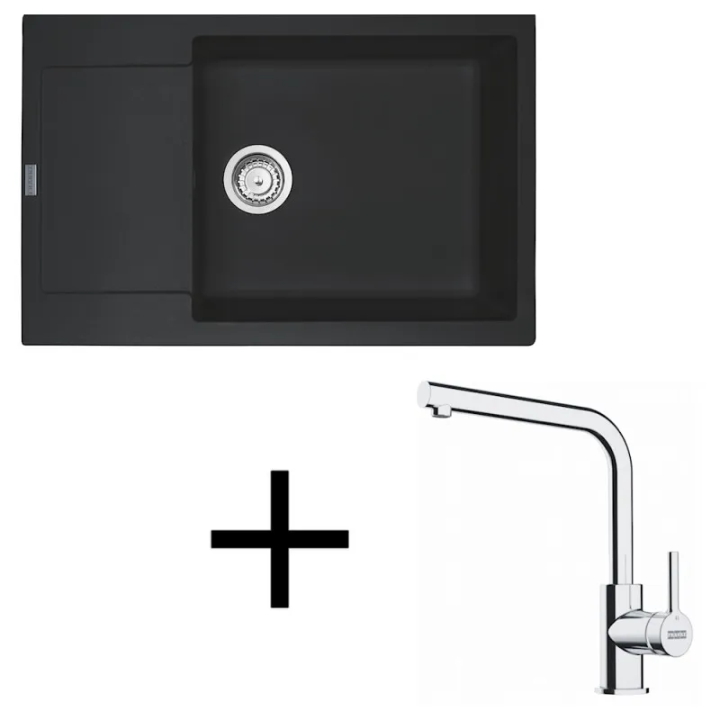Set G277 Lavello in granito Franke MRG 611-78 BB + Miscelatore FS 3230 / Onyx