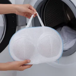 Borsa per reggiseni e biancheria intima per lavatrice / Bianca