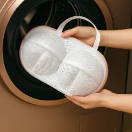 Borsa per reggiseni e biancheria intima per lavatrice / Bianca