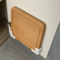 Coppia di supporti in plastica per bilancia o tagliere / Bianco
