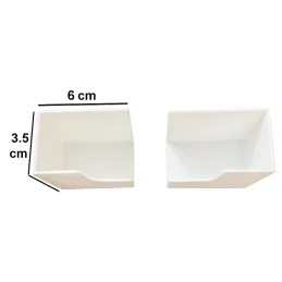 Coppia di supporti in plastica per bilancia o tagliere / Bianco