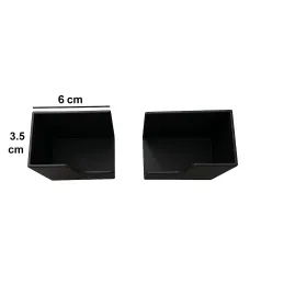 Coppia di supporti in plastica per bilancia o tagliere / Nero