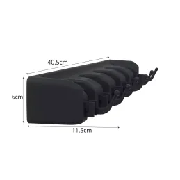 Portascopa universale per scope e mop / Nero