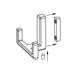 Appendiabiti ZENO DUO / Oro opaco