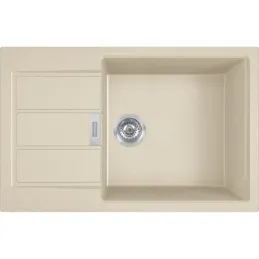 Set T106 lavello in tectonite Franke S2D 611-78 XL + rubinetto FP 9000 / Beige