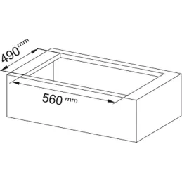 Cappa aspirante con piano cottura a induzione FSM 7081R HI / Nero