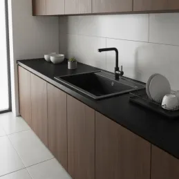 Piano di lavoro EGGER Nero / U999 ST78