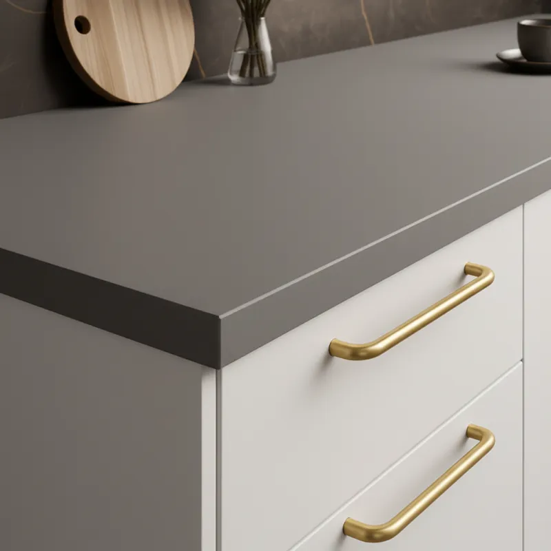 Piano di lavoro EGGER Alluminio finemente spazzolato / F502 ST2