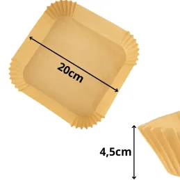 Set da 50 pirottini di carta per friggitrice