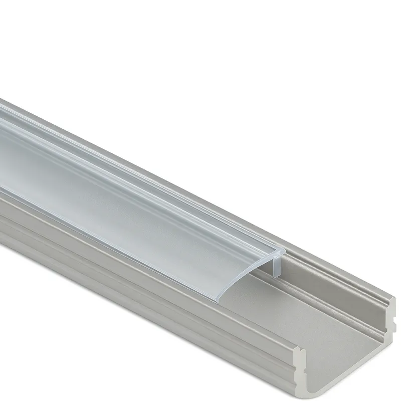 Profilo in alluminio MAXX per illuminazione LED con copertura trasparente / Alluminio