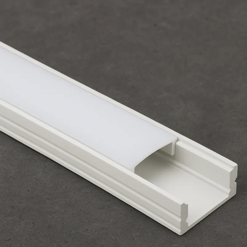 Profilo in alluminio MAXX per illuminazione a LED con copertura opalina / Bianco opaco
