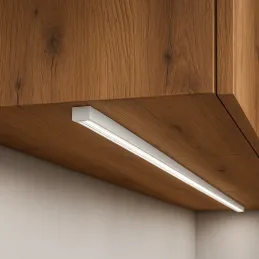 Profilo in alluminio MAXX per illuminazione LED con copertura trasparente / Bianco opaco