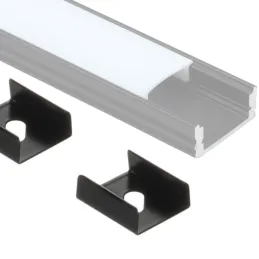 Supporto per profilo MAXX / Nero opaco – set da 2 pezzi