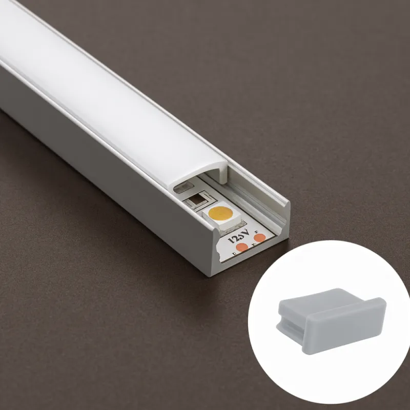 Tappo terminale per profilo LED ANIMA LL-01/02 – senza foro
