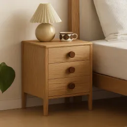 Pomello in legno ALICA / Noce americano laccato