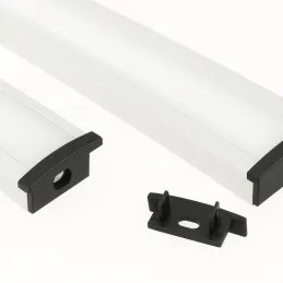 Terminale per profilo LED ANIMA LL-03 - con foro / Nero