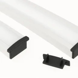 Terminale per profilo LED ANIMA LL-03 - senza foro / Nero