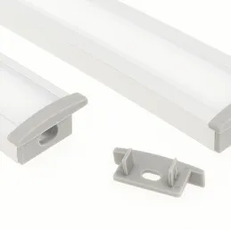 Tappo per profilo LED ANIMA LL-03 - con foro / Grigio