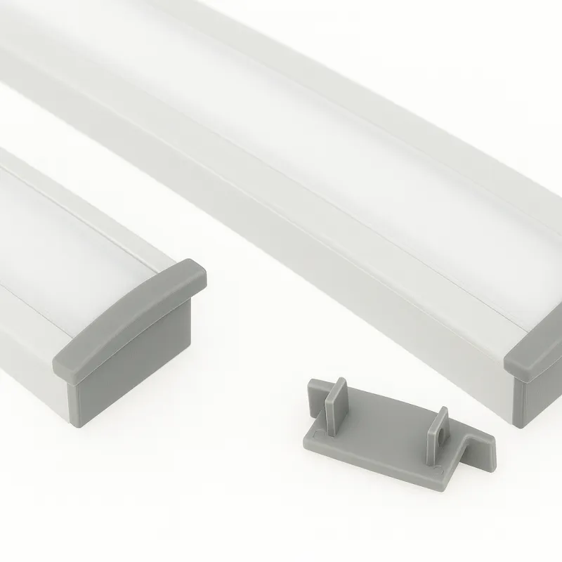 Tappo terminale per profilo LED ANIMA LL-03 - senza foro / Grigio