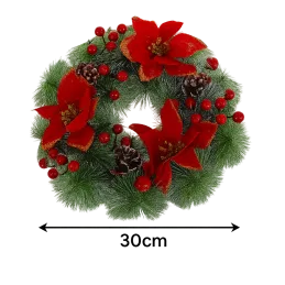Corona dell’Avvento 300 CHRISTMAS / Rosso