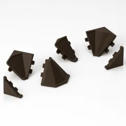 Set di terminali per battiscopa KRONOSPAN / Marrone scuro