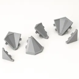 Set di terminali per profilo di finitura KRONOSPAN / Grigio
