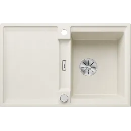 Lavello in gres porcellanato Blanco ADIRA 45 S con comando eccentrico / Bianco soft
