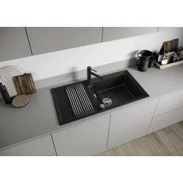 Lavello in gres Blanco ADIRA 6 S / Antracite