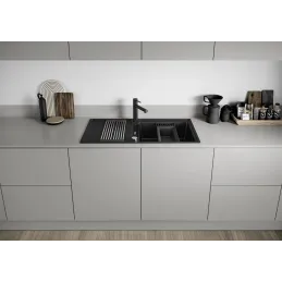 Lavello in gres Blanco ADIRA XL 6 S con comando remoto dello scarico / Bianco soft
